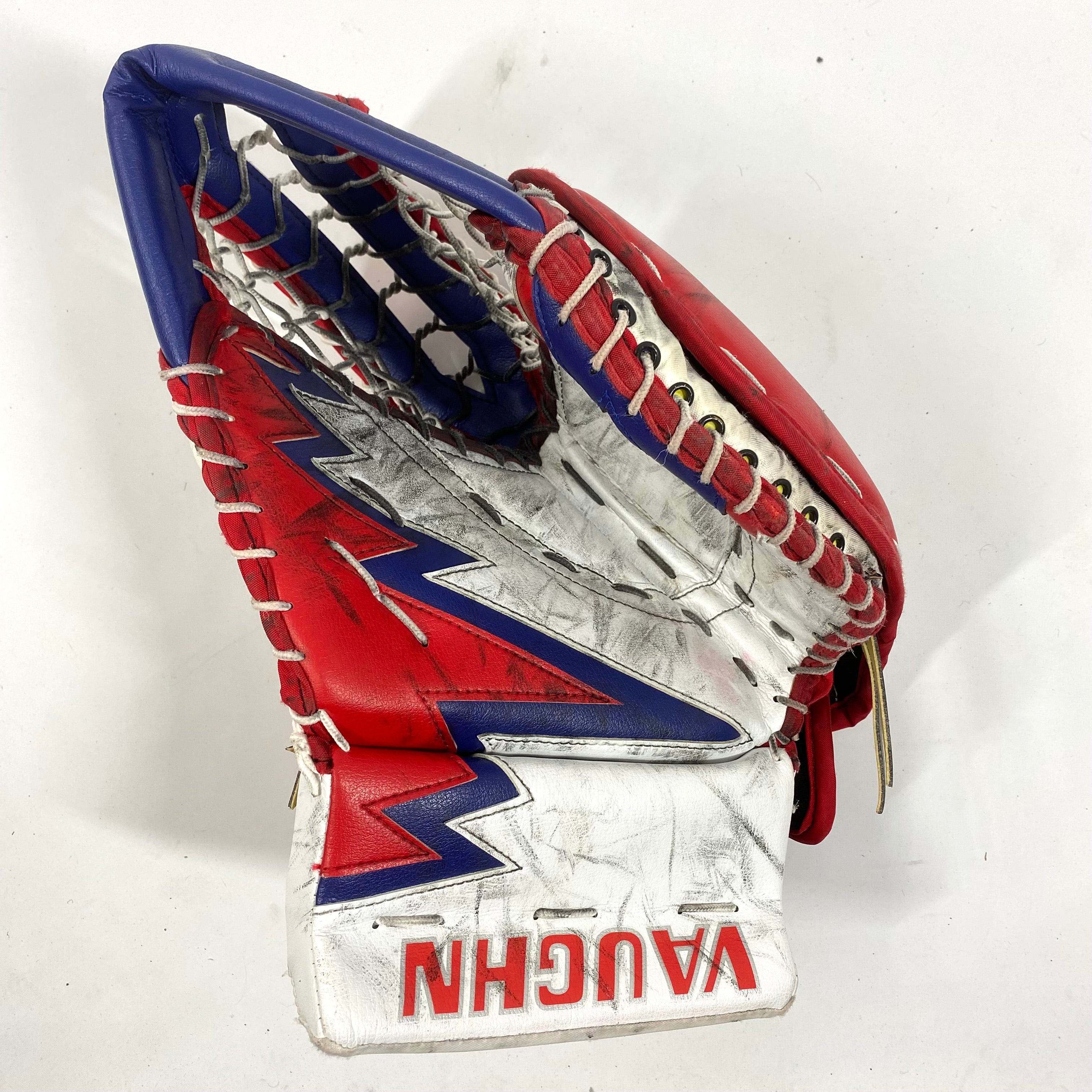 Vaughn Velocity V9 - Gant de gardien de but Pro Stock d'occasion - (Rouge/Bleu/Blanc)